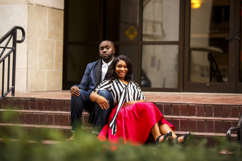 Chic Jacksonville Couple's Engagement Shoot