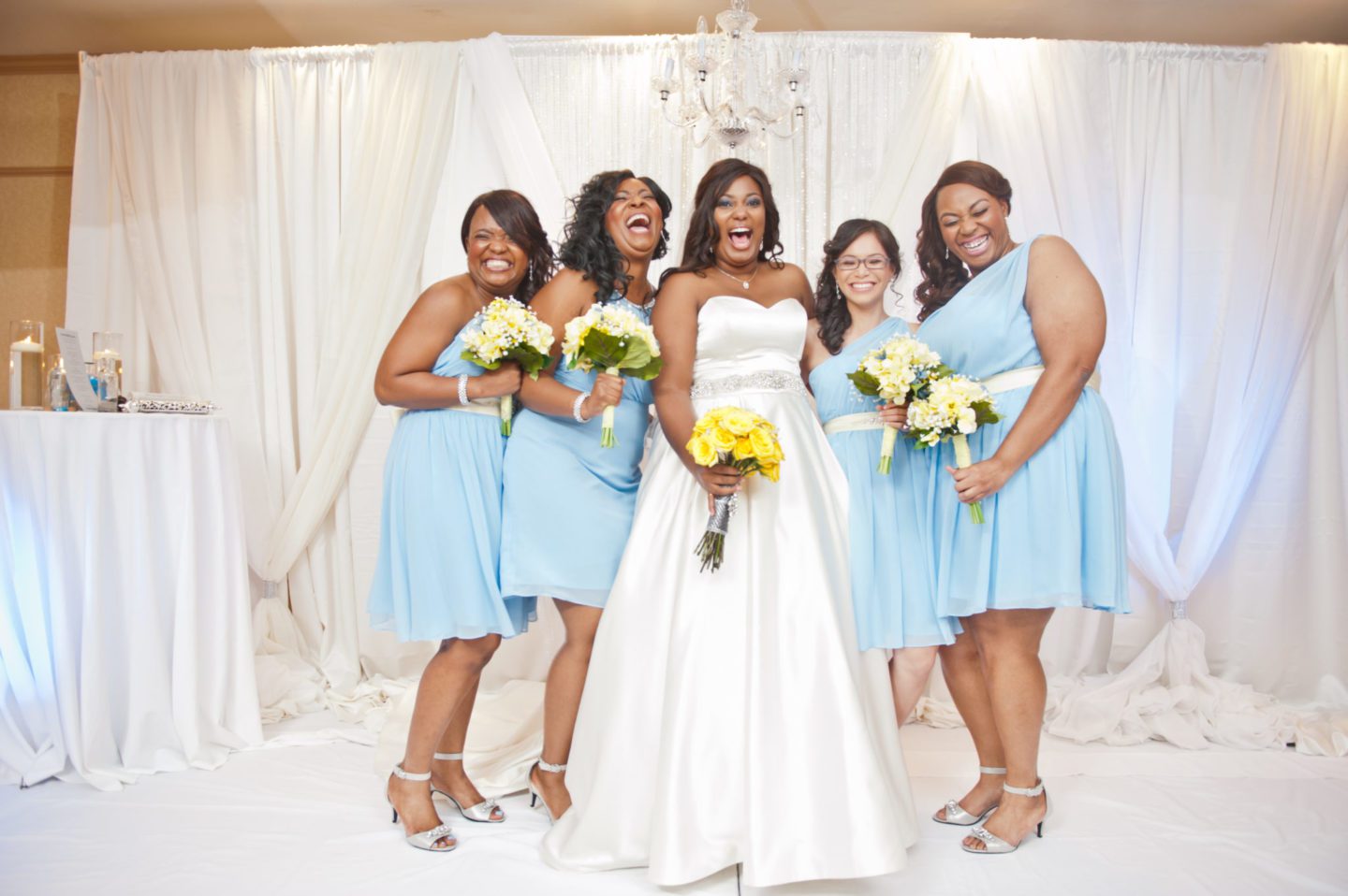 FAMU Love Blossoms in Blue and Yellow Georgia Wedding 10