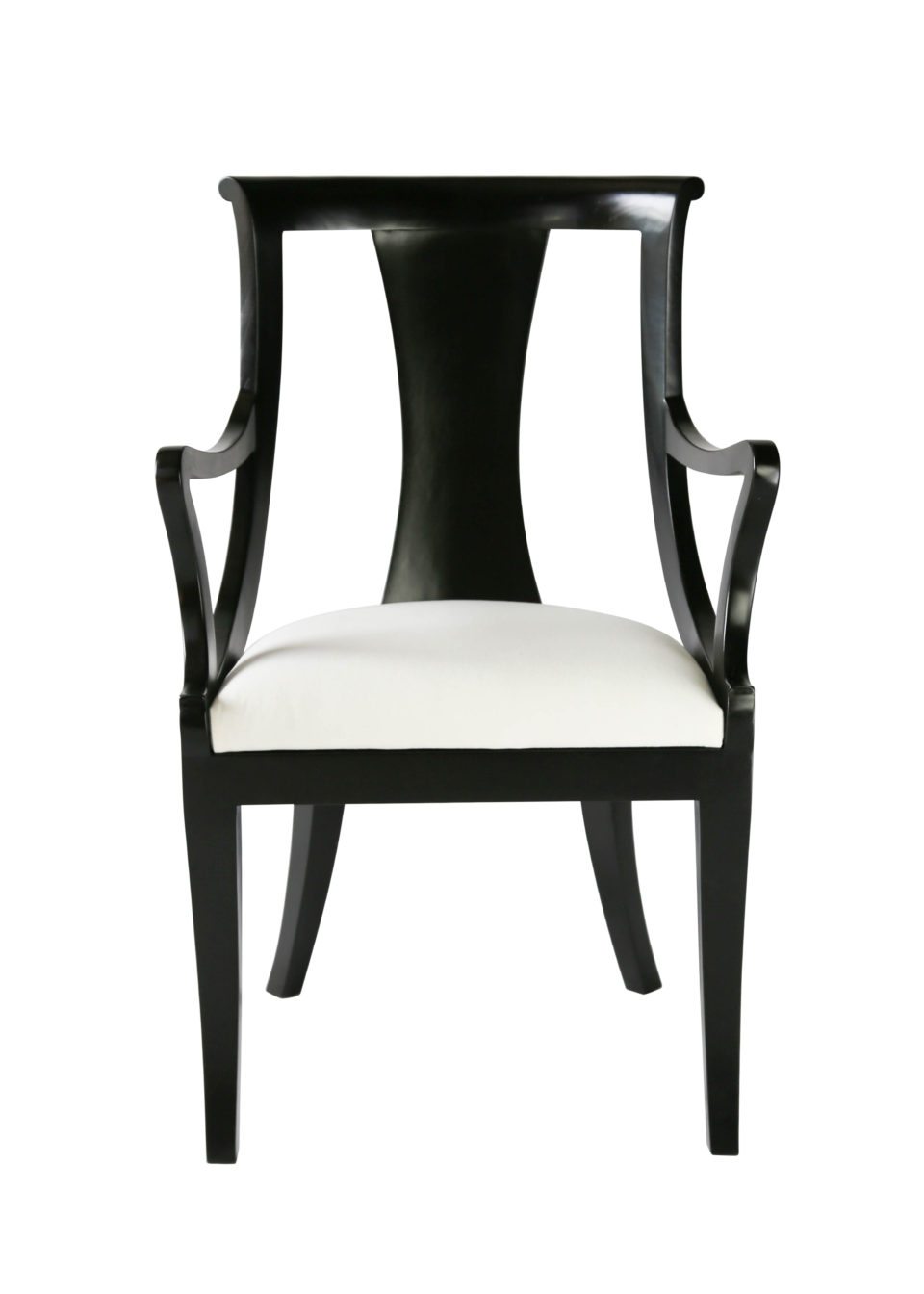 Carlyle Dining Chair Arms Front View copy