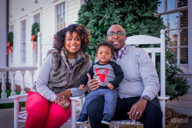 Dyson Family Photo Session Pops with Red