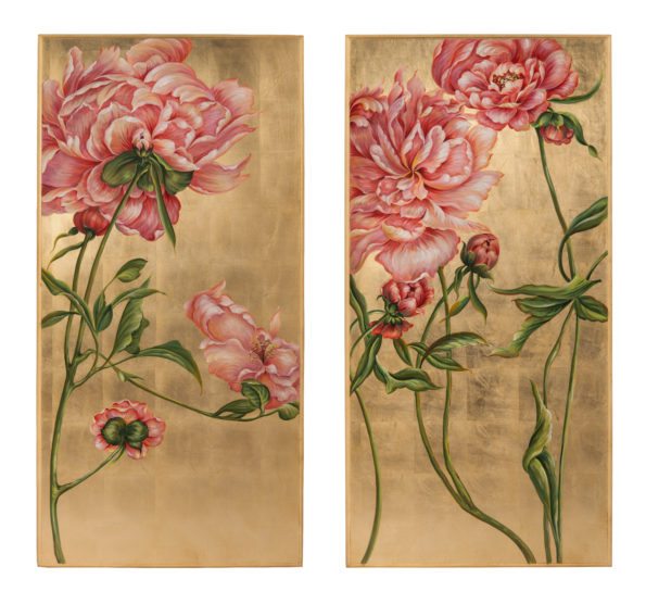 beautiful pink floral art piece for home decor.