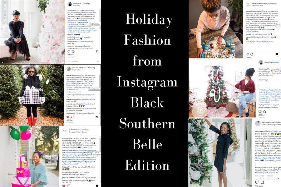 10 Images Holiday Fashion from Instagram – Black Southern Belle Edition