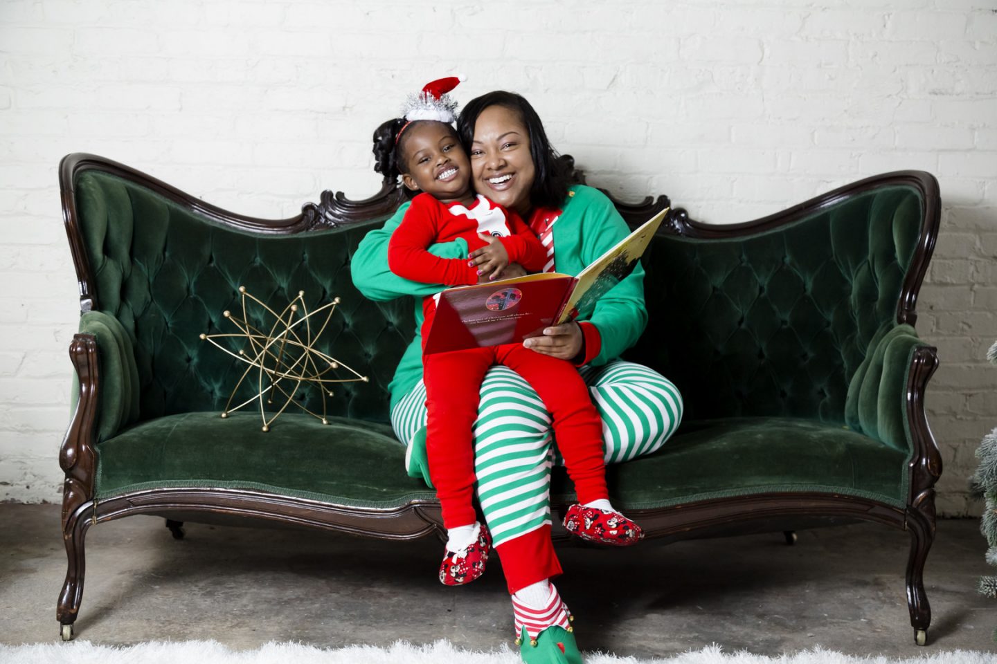 Mommy & Me Christmas PJ Session in Greensboro, NC