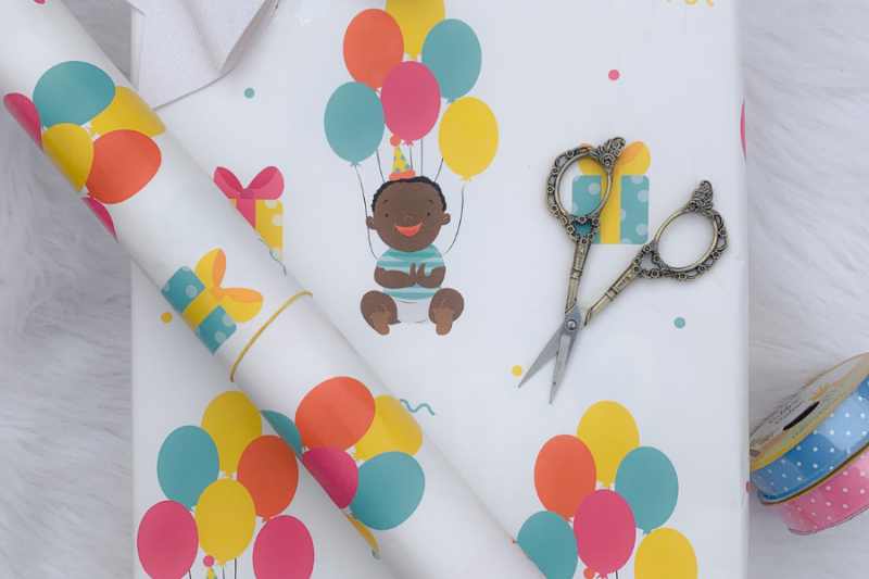 Black Owned Paper Goods  Company Gives 3 Tips for How to Wrap Kid's Birthday Gifts