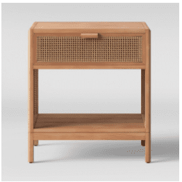 Minsmere Caned Accent Table Natural Brown – Opalhouse