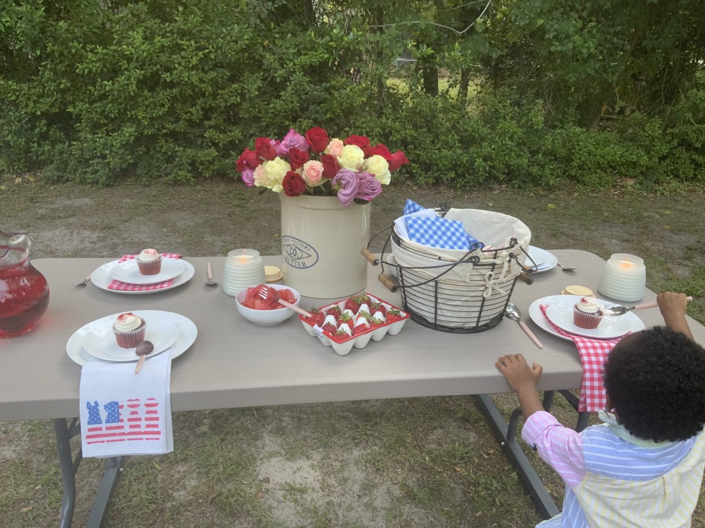 How to Add Outdoor Tablescape Items to Your  Outdoor Space