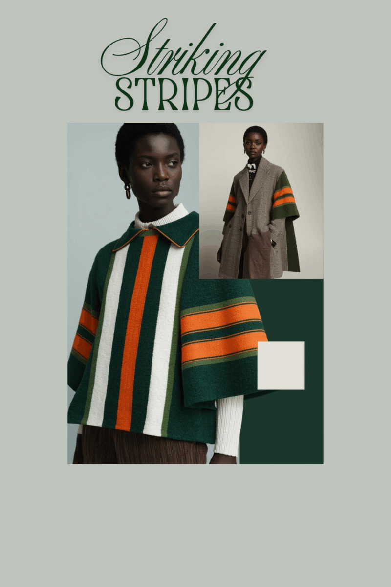 Tips for Wearing Bold Stripes in the Fall with Traditional Silhouettes
