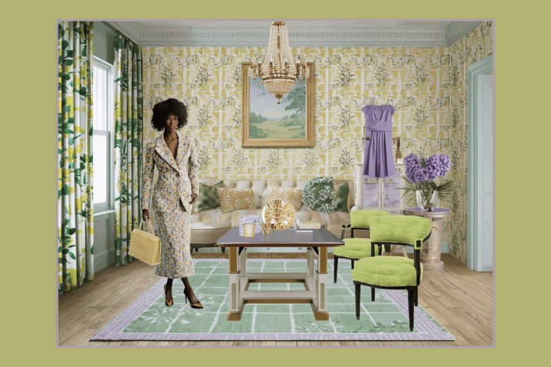 The Art of the Ladies Lounge: A Chartreuse and Pink Design Story