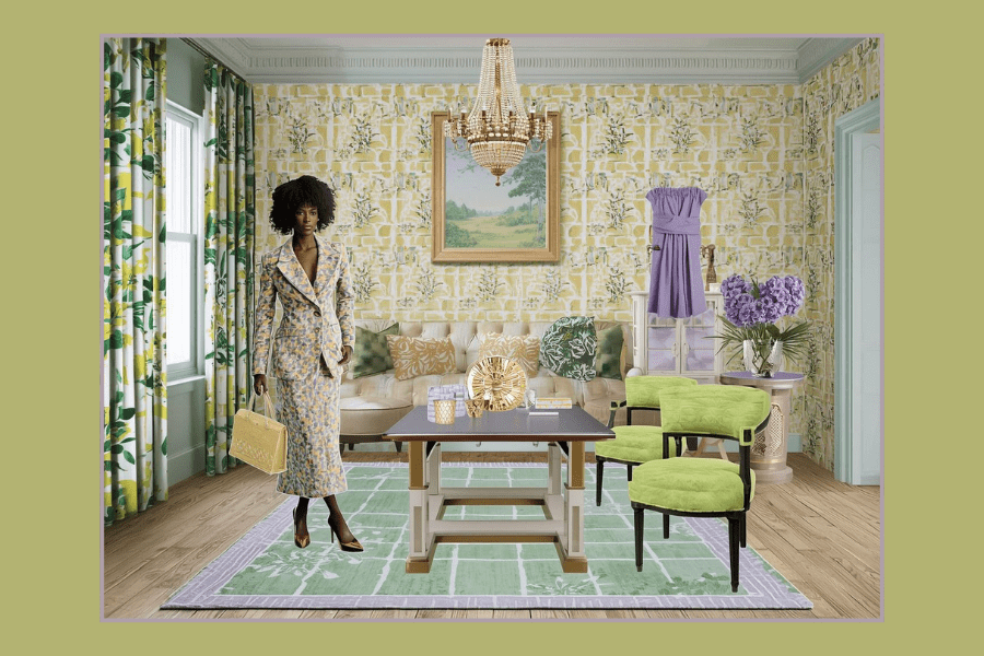 The Art of the Ladies Lounge: A Chartreuse and Pink Design Story